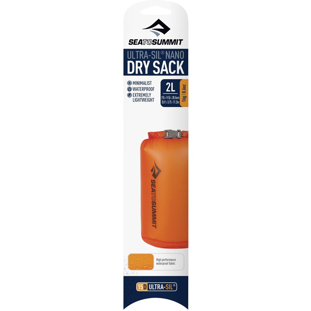 SEA TO SUMMIT - SEA TO SUMMIT Tasche Ultra-Sil Nano Dry Sack - 2 Liter Orange SEA TO SUMMIT - SEA TO SUMMIT Tasche Ultra-Sil Nano Dry Sack - 2 Liter Orange